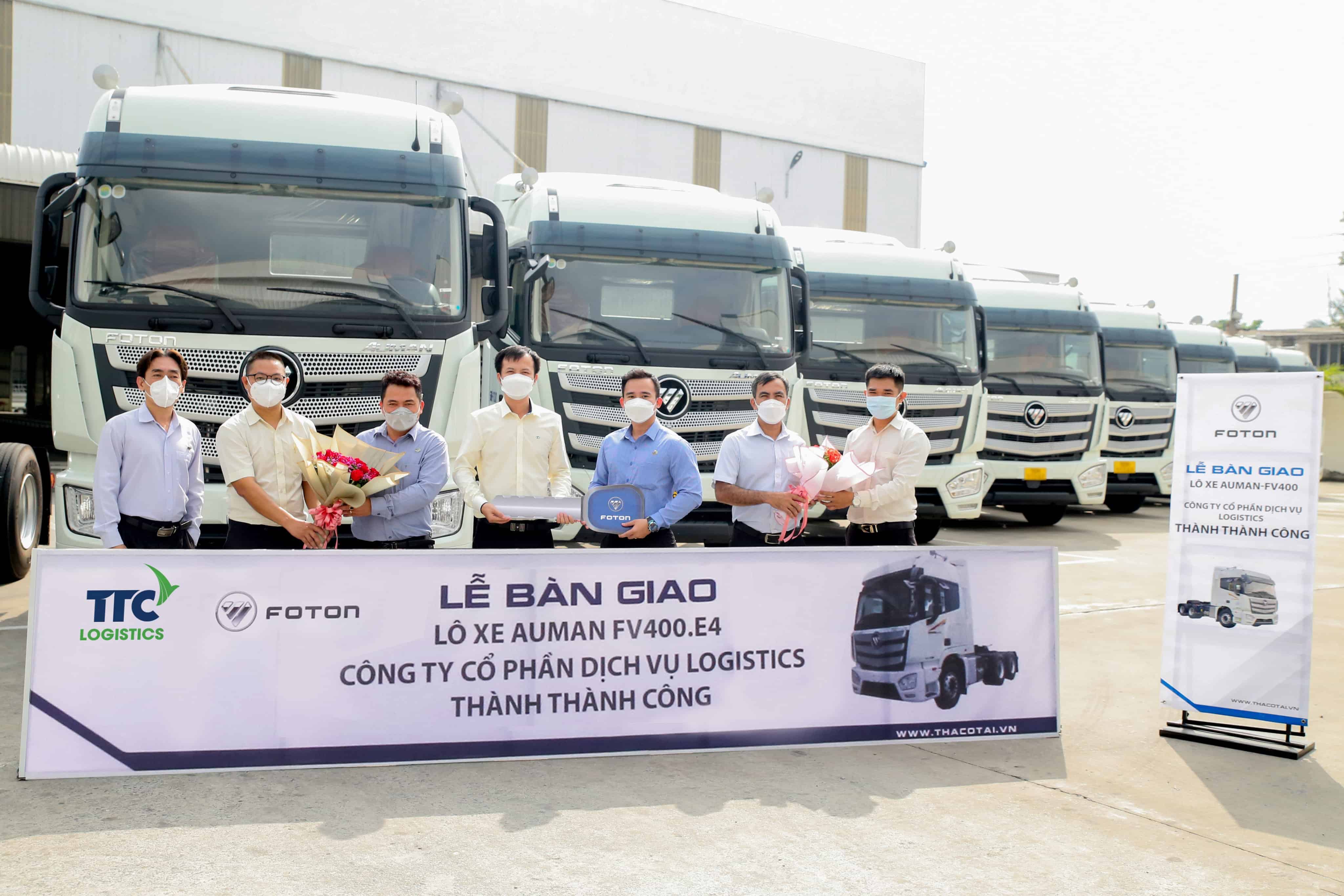 TTC Logistics làm lễ nhận bàn giao lô xe đầu kéo AUMAN FV400.E4